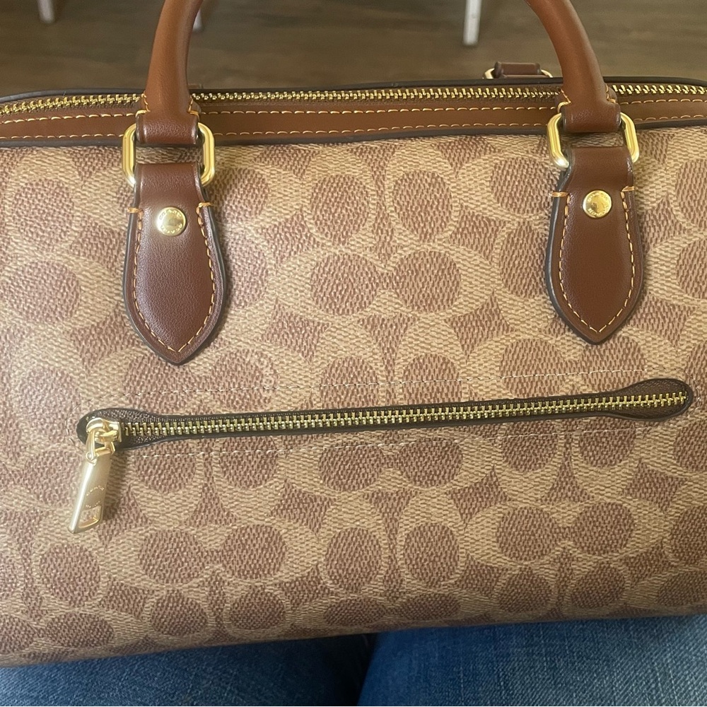 Coach Brown and Tan Handbag - Picture 3 of 12